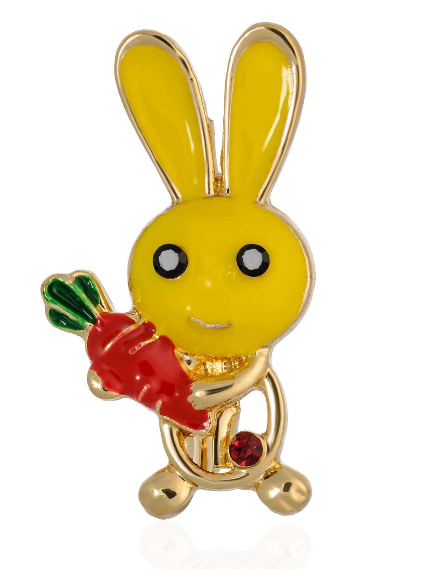Модная брошь Кролик (заяц), символ Нового Года 2023