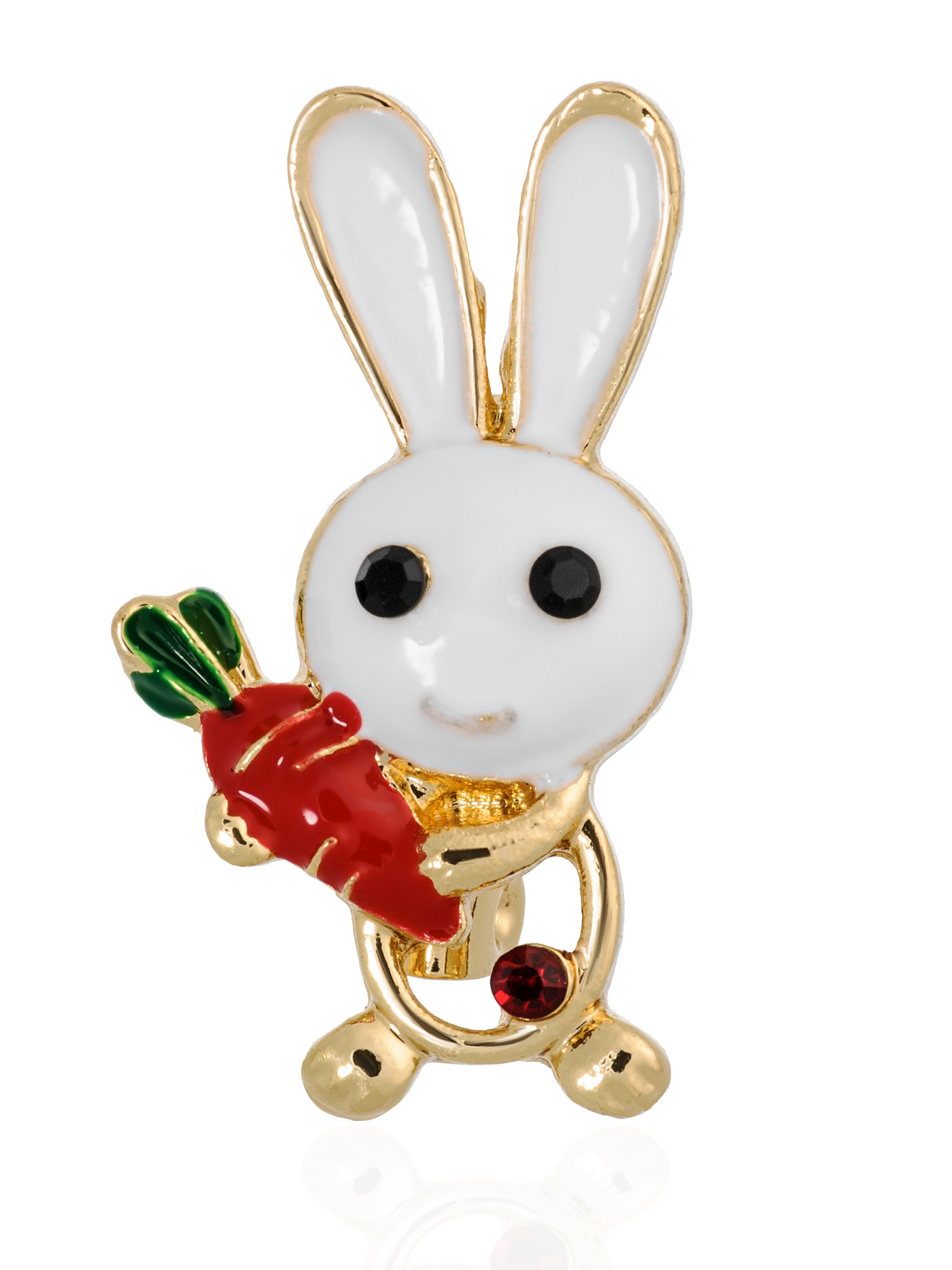 Модная брошь Кролик (заяц), символ Нового Года 2023