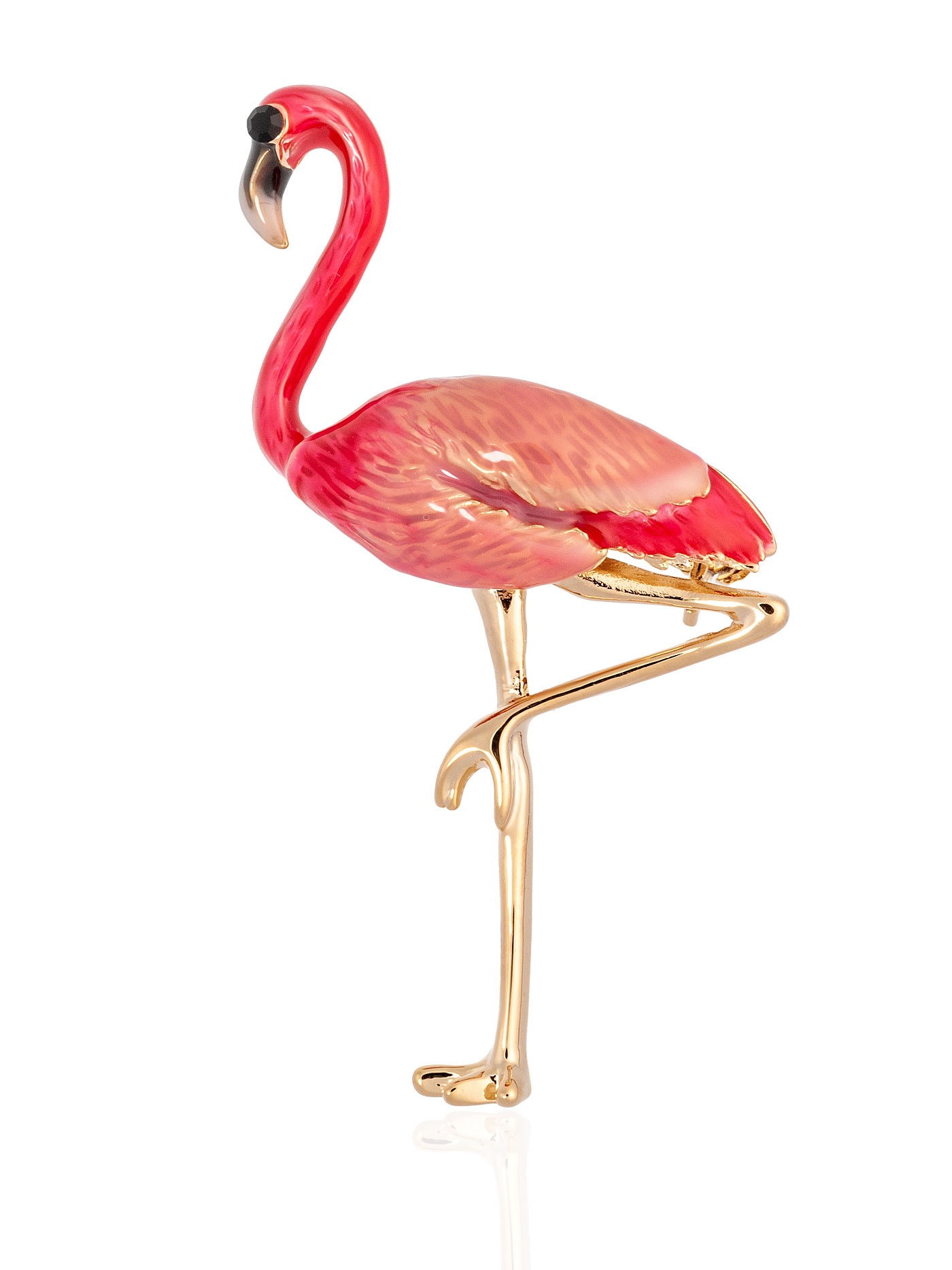 Брошь Фламинго