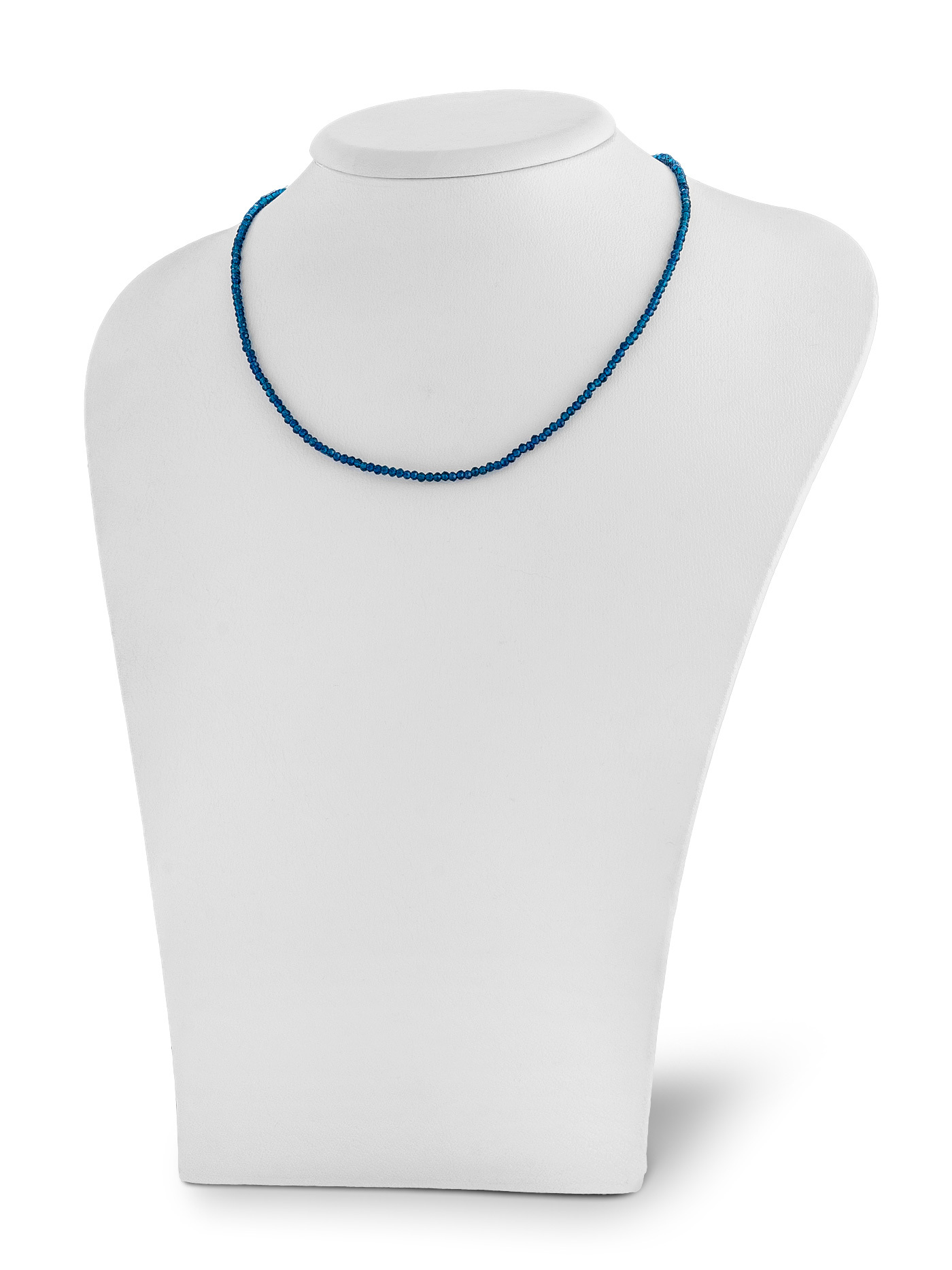 Женский чокер на шею из искусственной синей шпинели