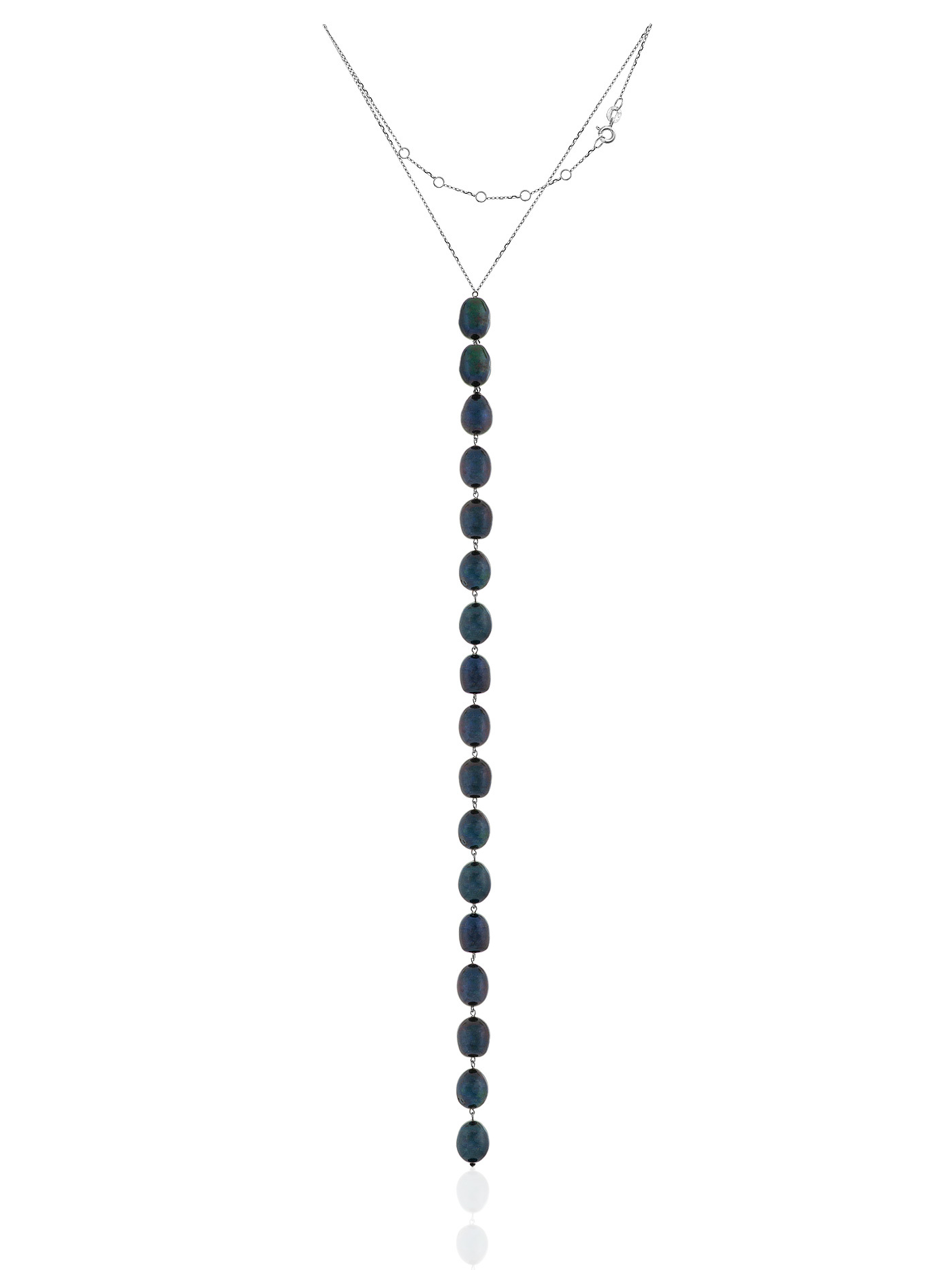 Чокер-галстук из чёрного жемчуга