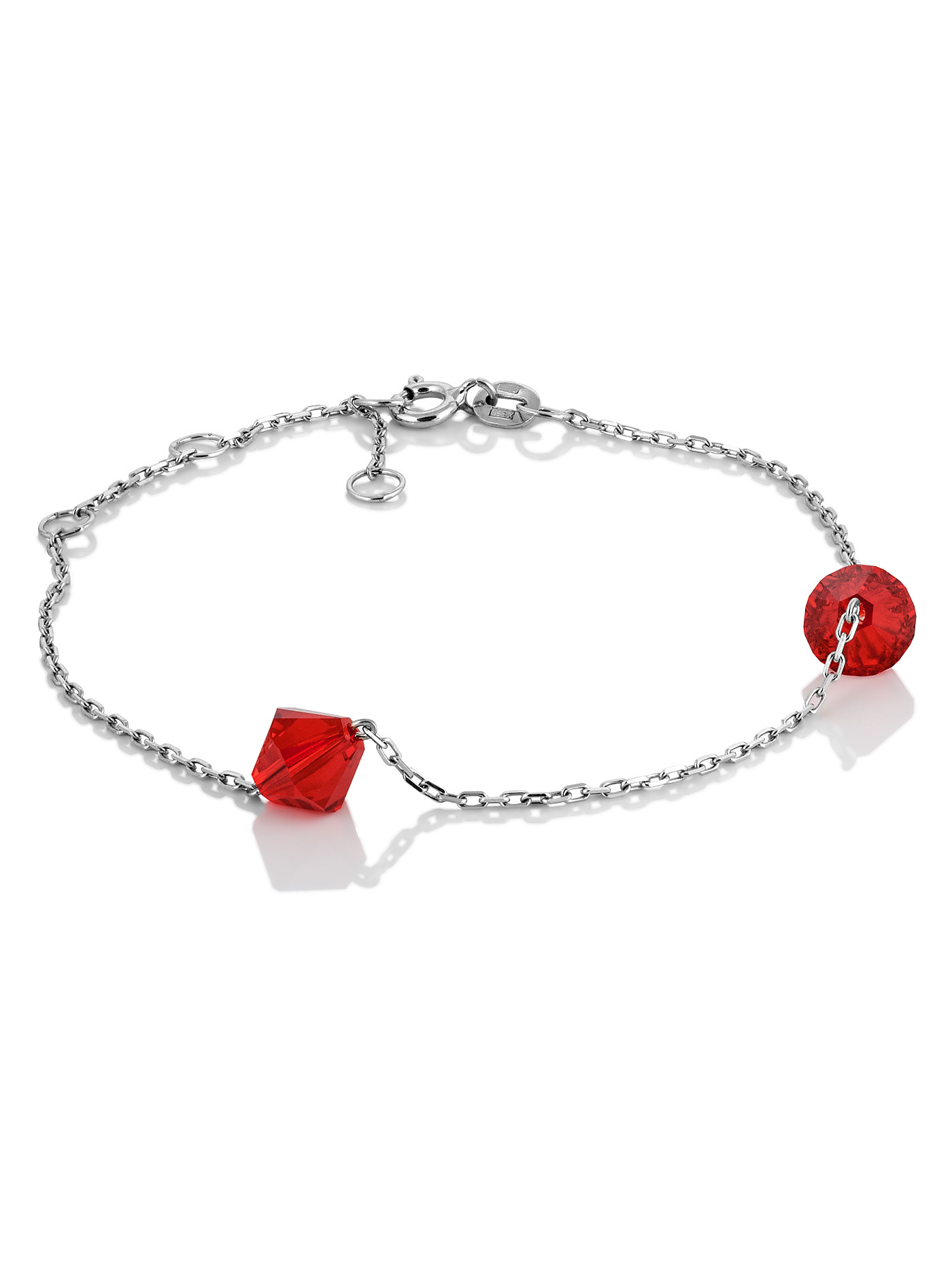 Серебряный браслет с кристаллами Swarovski