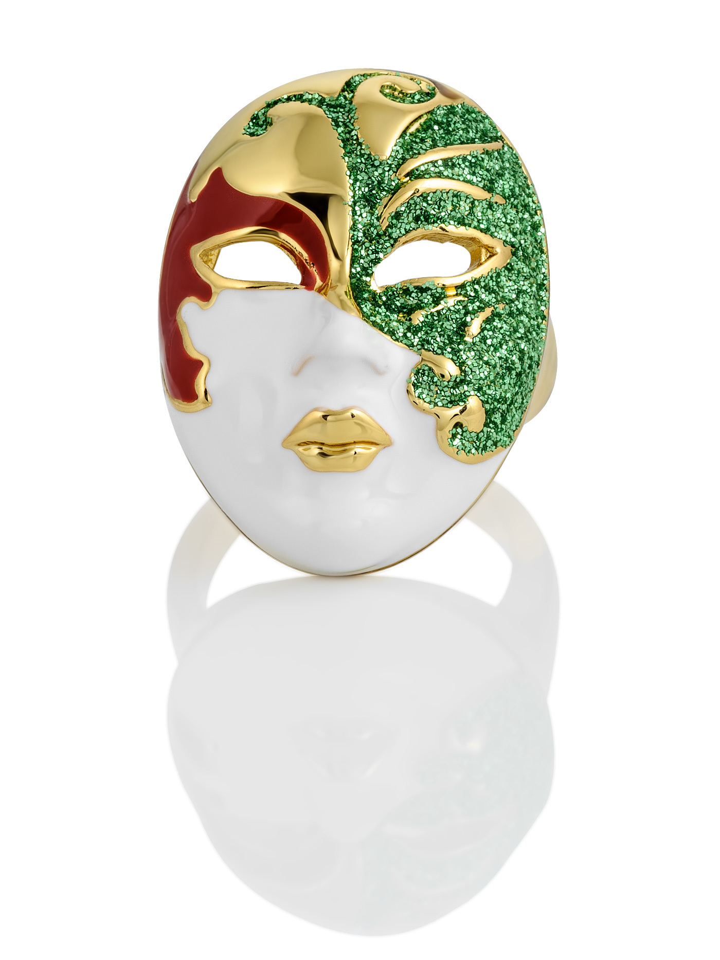 Женское кольцо Венецианская маска